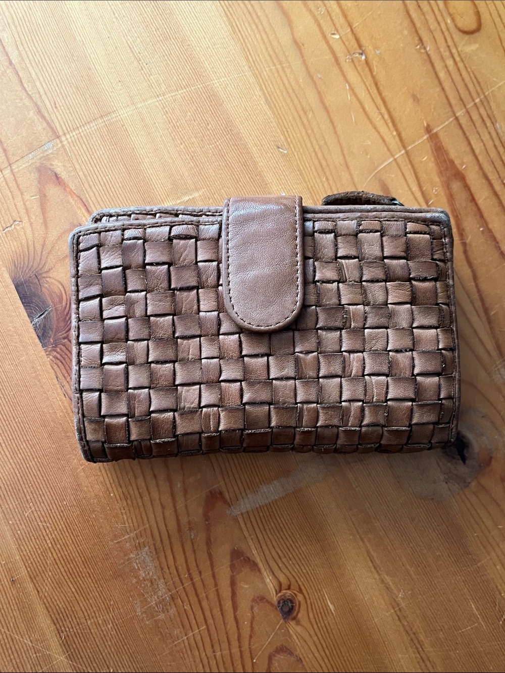 Mark Kane Woven Leather Wallet